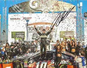 AUTOGRAPHED 2018 Aric Almirola #10 Smithfield Bacon for Life TALLADEGA RACE WIN - Picture 1 of 1