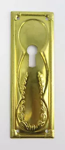Beschlag Messing Schlüssellochrosette Schrank Schublade Schranktür - Bild 1 von 3