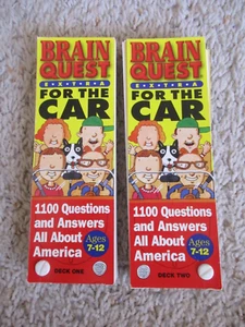 Brain Quest Extra for the CAR  Ages 7-12 Deck One & Deck Two - Picture 1 of 1