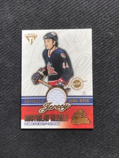 2002-03 PRIVATE STOCK TITANIUM ROSTISLAV KLESLA GAME-WORN JERSEY #ed 409/1099