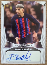 Ronald Araujo Auto 2023 Leaf Soccer Blaster BA-RA1 FC Barcelona Uruguay