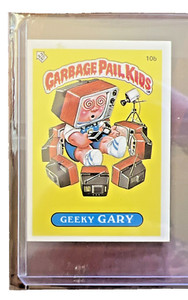 UK MINI 1st Series 1985 Topps Garbage Pail Kids GEEKY GARY #10b