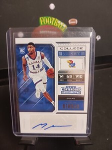 2018 Panini Contenders Draft Picks Malik Newman #68 Kansas Jayhawks (AU, RC)