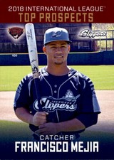 2018 International League Top Prospects Choice #16 Francisco Mejia Baseball Card