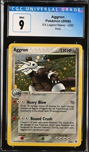 Aggron 2/92 Holo Rare - EX Legend Maker (2006) - CGC 9 MINT - Pokemon TCG - Picture 1 of 2