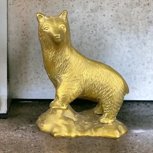 Vintage Messing Bär Skulptur 8 Zoll groß - Bild 1 von 9