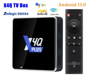 Ugoos X4Q Android 11 S905X4 Smart TV BOX 4G 32G/64G Wifi AV1 4K HDR Media Player - Picture 1 of 19