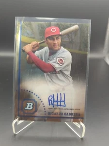 Bowman Heritage 2022 Ricardo Cabrera Prospect autógrafo automático Cincinnati Reds - Imagen 1 de 2