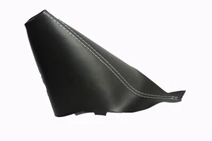 Fits 07-14 Mini Cooper R55 R56 R57 Leather Emergency Brake Boot w/White Stitch - Imagen 1 de 5