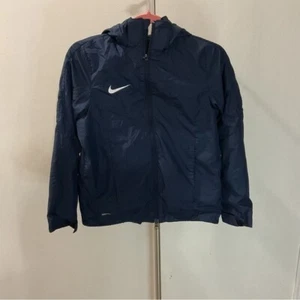 Nike Blue Navy Full Zip Windbreaker Jacket Size L - Picture 1 of 10