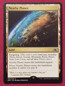 Magic The Gathering UNFINITY NEAR PLANET tarjeta de tierra Magic The Gathering Magic The Gathering - Imagen 1 de 2