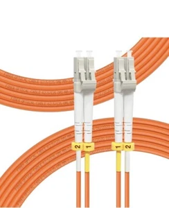 Flypro LC UPC to LC UPC Duplex OM1 Multimode 2.0mm Fiber Optic 50m Long #867 - Picture 1 of 9