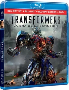 Transformers: La Era de la Extinción Blu-ray 3D + 2 Blu-ray + DVD (2014 descatal - Imagen 1 de 1