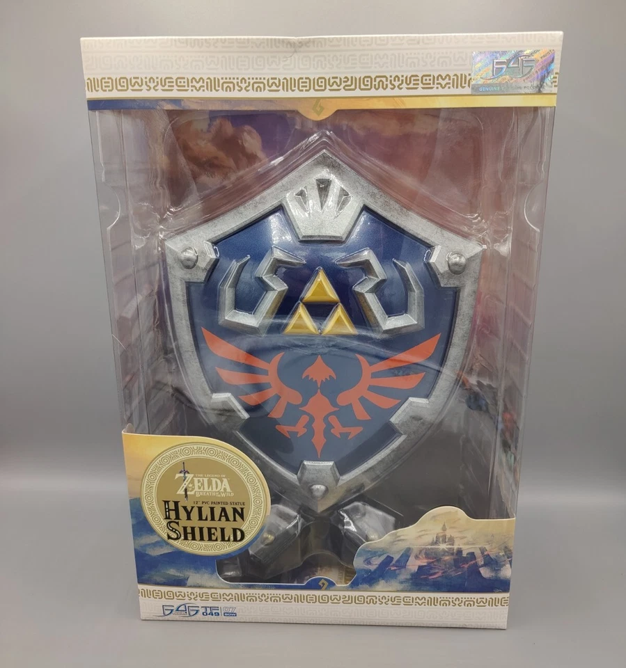 Legend Of Zelda Hylian Shield 12" Nintendo First 4 Figure Magnetic Base