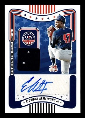2024 Panini Stars & Stripes ELDRIDGE ARMSTRONG SIGNATURES MATERIAL AUTO SM-EA A - Image 1 of 2