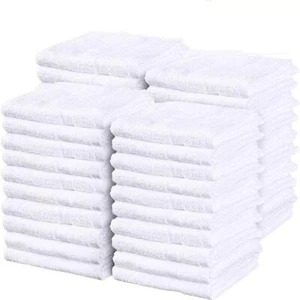 14 x 17 in. White Multi Purpose 100% Soft Cotton Cleaning Terry Towels 240 Pack - Picture 1 of 4