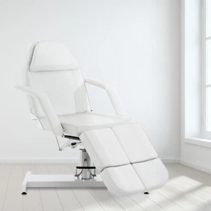 Hydraulische Kosmetikliege weiß Beautyliege Massageliege Behandlungsliege NEU - Bild 1 von 7