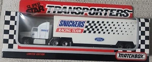 Matchbox 1992 #8 Dick Trickle/Snickers Nascar Transporter - Picture 1 of 2