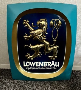 Vintage Lowenbrau Special Light & Dark Lighted Beer Bar Advertising Sign Working - Picture 1 of 9