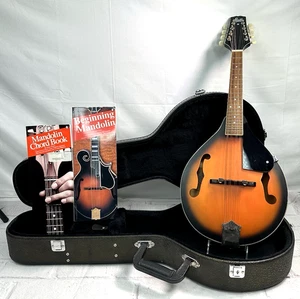 Vtg Stella Harmony 8 String TSM Mandolin w/ Hard Case & 2 Chord Books READ COND! - Picture 1 of 20