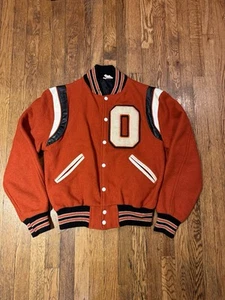 Vintage 70s/80s Wool Varsity Letterman Jacket - Picture 1 of 6