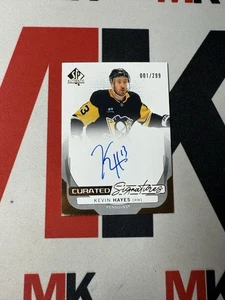 KEVIN HAYES 2024-25 SP AUTHENTIC CURATED SIGNATURES 001/299 - Picture 1 of 1