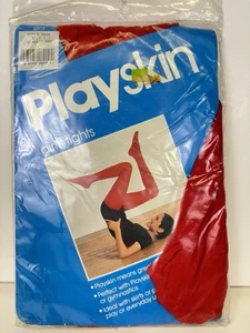 Collant vintage Danskin Playskin bambina rosso taglia 6/7 circa 1985 - Foto 1 di 5