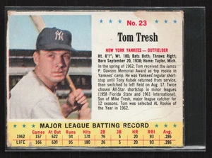 1963 Jell-O #23 Tom Tresh - Hand Cut - Set Break! See Scans - Picture 1 of 2