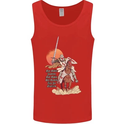 Camiseta sin mangas chaleco Knights Templar on a Horse para hombre Foto 1 de 4