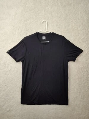 Camisa 32 Degrees Cool Hombre Mediana Negra Mezcla de Nailon Manga Corta Calce Regular Camiseta Foto 1 de 4