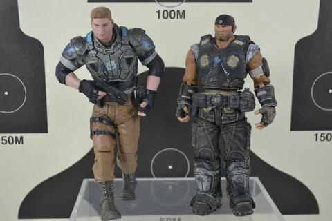 Marcus Fenix JD Fenix NECA Epic Games Gears Of War 3,  7" Action Figure Lot TRU Cover
