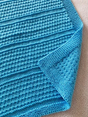 DAISY GRAY KNITS Knitting Pattern- Idris Baby Blanket ~ Aran or DK Yarn ~ Paper Copy