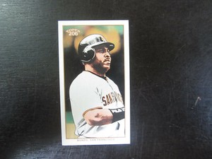 2002 Topps 206 Mini Polar Bear Back # 34 Barry Bonds (B101) San Francisco Giants