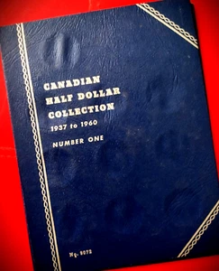 1937 to 1960 **LOT OF 16 SILVER COINS + FOLDER** (Various years) - 50¢ Canada - Picture 1 of 20