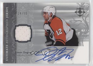 2006-07 Ultimate Collection Auto Jerseys /50 Simon Gagne #AJ-SG Auto