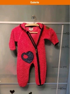 Fleeceanzug Plüsch Overall von Racoon in Gr. 80 pink - Bild 1 von 4