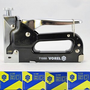 Tacker VOREL Handtacker Set Hefter + 8000 Klammern Nägel Nagler Klammergerät