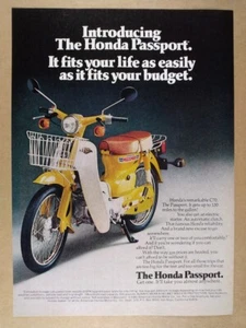 1981 Honda C70 Passport Scooter vintage print Ad - Picture 1 of 1