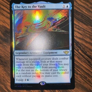 FOIL Alt Art Promo THE KEY TO THE VAULT - Outlaws of Thunder Junction - Picture 1 of 4