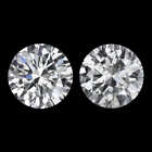1.44ct VERY GOOD CUT NATURAL DIAMOND STUD EARRINGS MATCHING PAIR ROUND CLASSIC