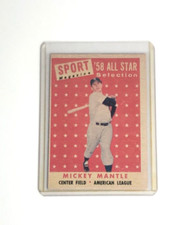 1958 Topps - Sport Magazine '58 All Star Selection #487 Mickey Mantle Vintage