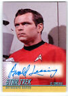 STAR TREK TOS 40TH ANNIVERSARY SERIES 2 A156 ARNOLD LESSING LT CARLYLE AUTOGRAPH