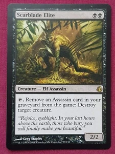Magic The Gathering MORNINGTIDE SCARBLADE ELITE black card MTG - Bild 1 von 2
