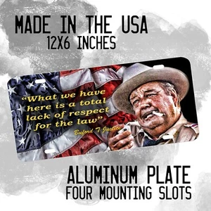 Smokey and the Bandit Sheriff Buford T Justice Aluminum License Plate - Picture 1 of 4