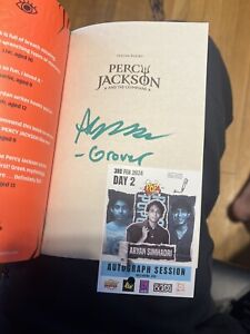 Percy Jackson The Sea of Monsters SIGNED by Grover Aryan Simhadri w COA DISNEY+