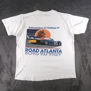 Vintage 80s Camel GT Racing Porsche T Shirt XL XLarge White Mens 1987 - Picture 1 of 16