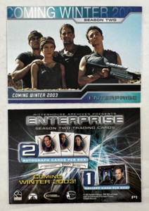 CHEAP PROMO CARD: STAR TREK ENTERPRISE SEASON 2 (Rittenhouse 2003) #P1