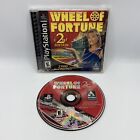 Wheel of Fortune 2nd Ed. PlayStation PS1 Complete w/Manual Tested Case Damaged