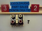 Denon DRA-750 RCA Jack Panel. 2 Gang. Tested Parting Out Entire DRA-750