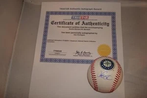 Alex Rodriguez signed Seattle Mariners Logo Baseball - Tristar -3x AL MVP-696 HR - Picture 1 of 1